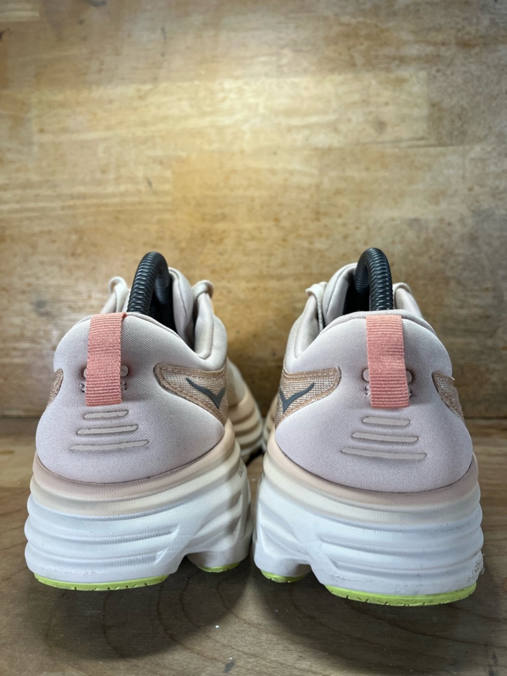 Hoka One One Bondi 8 Womens Size 9.5 Running Shoes Sneakers Cream Vanilla - Picture 5 of 12